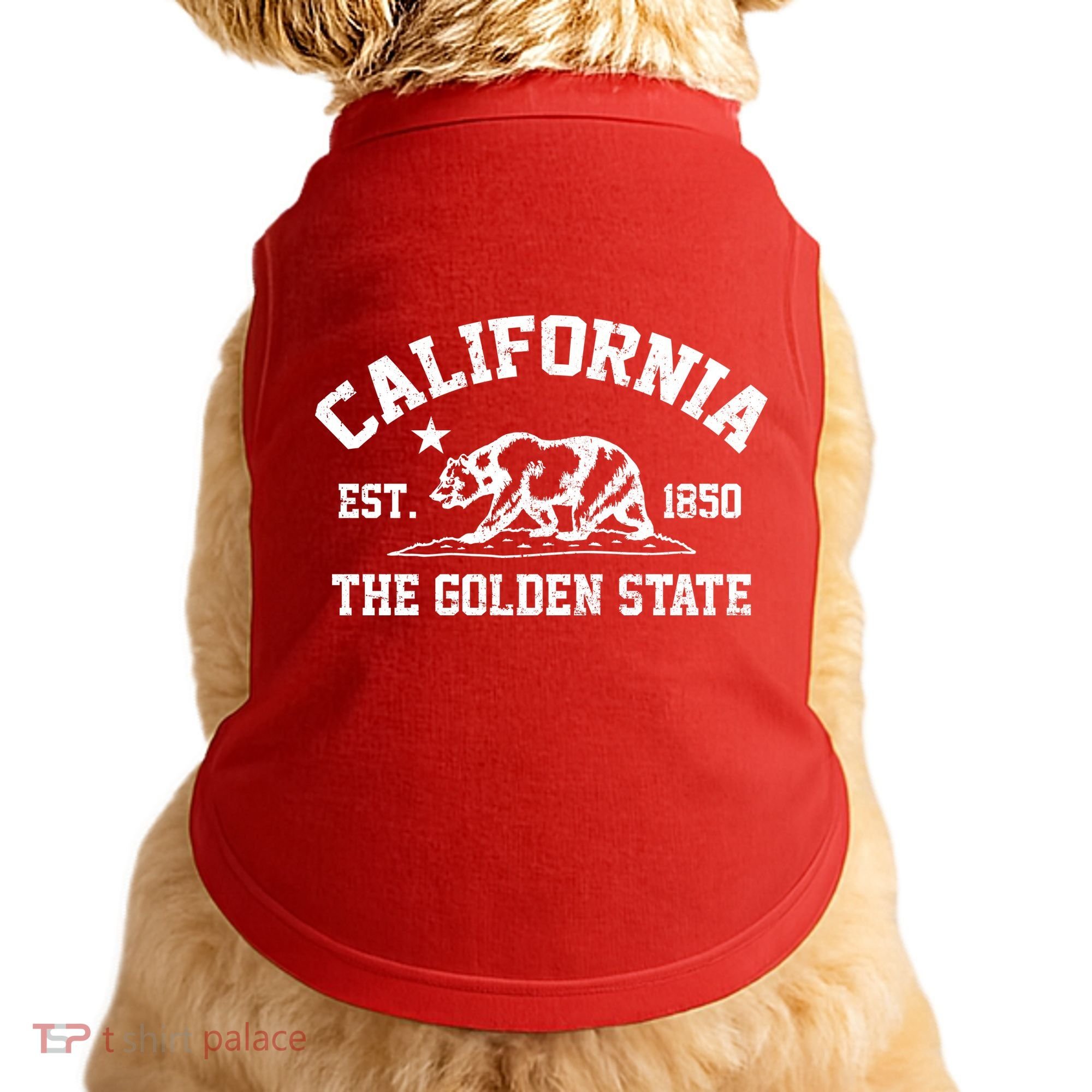 California The Golden State Est 1850 Doggie Tank