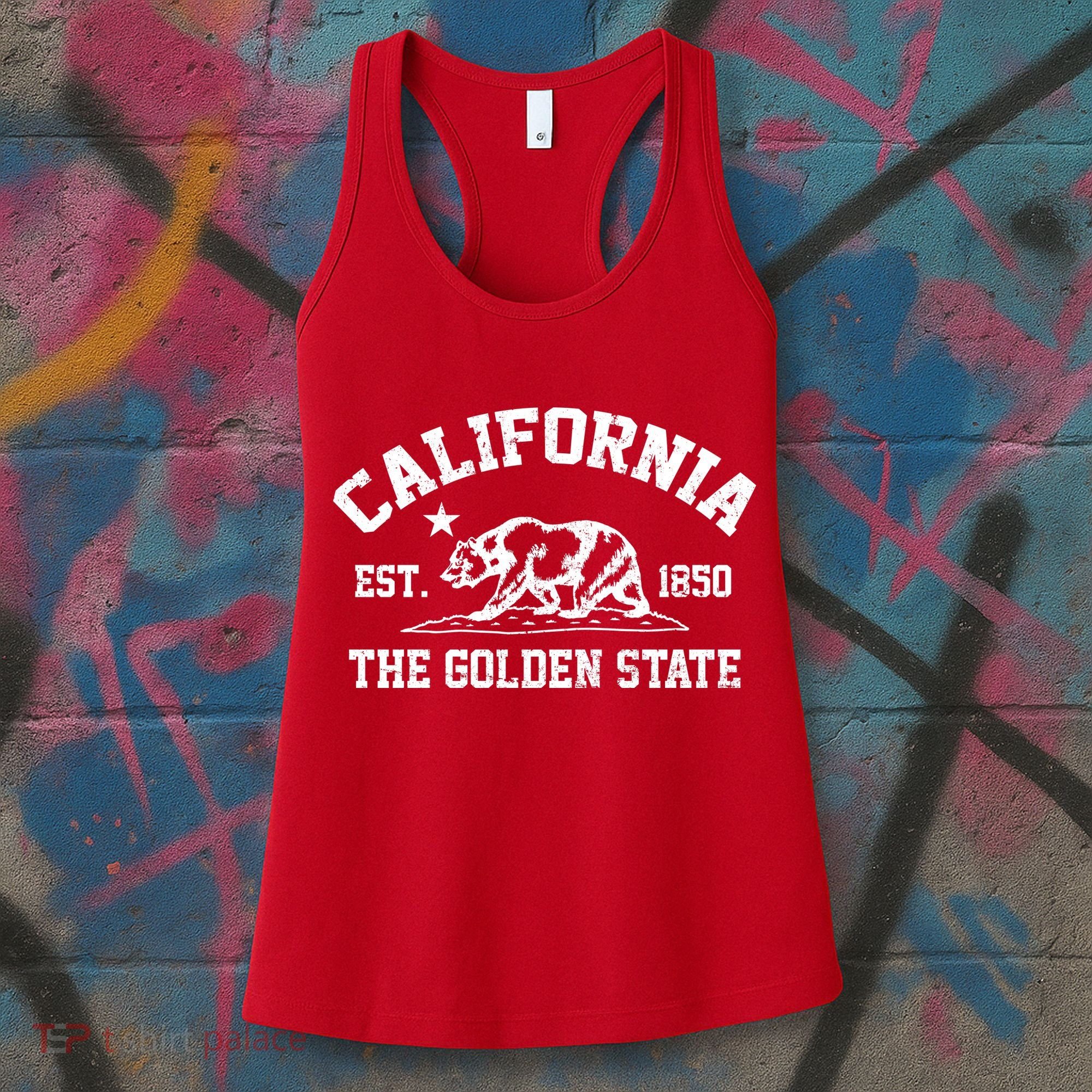 California The Golden State Est 1850 Women's Tank Top
