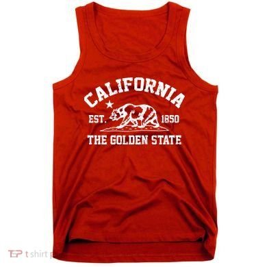 California The Golden State Est 1850 Tank Top
