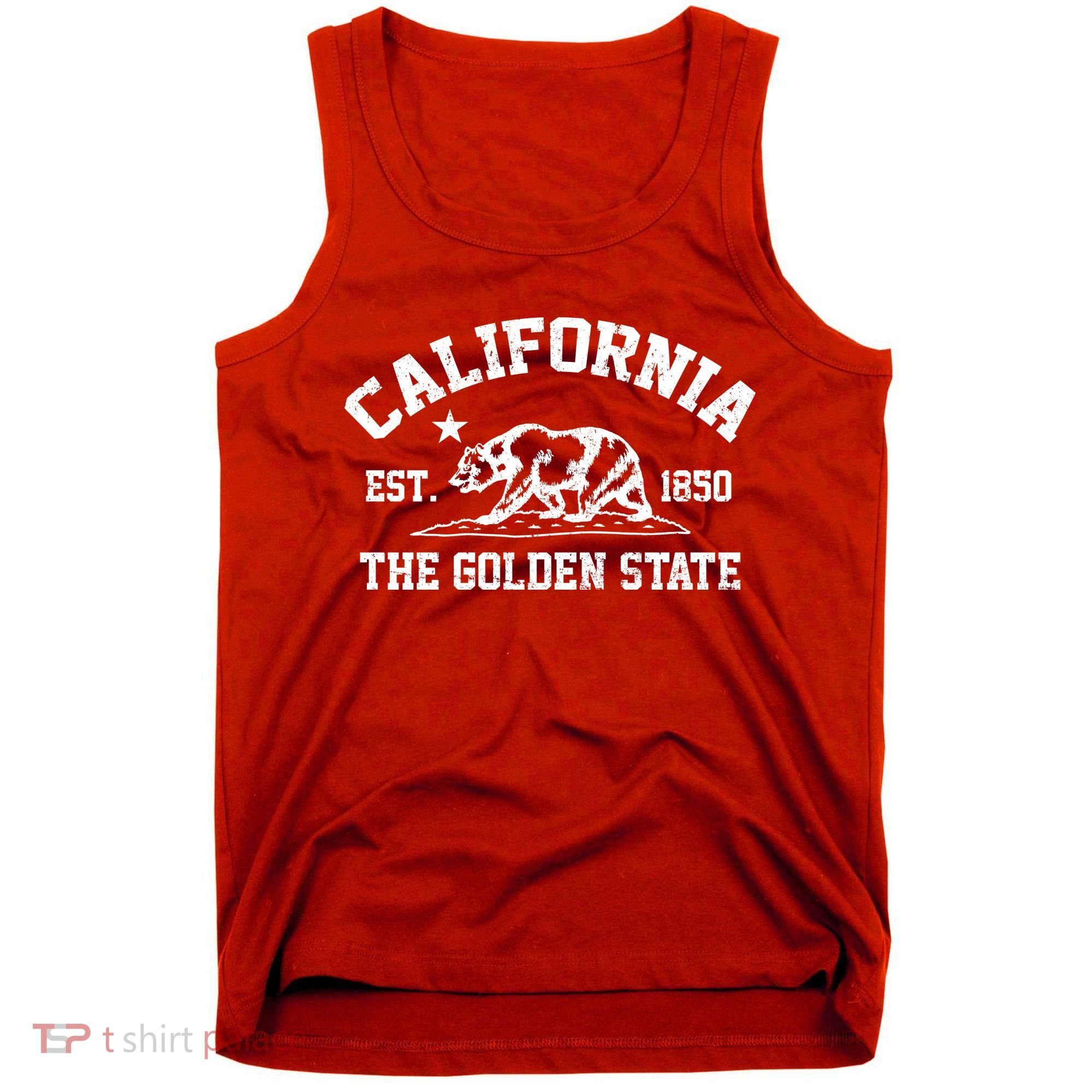 California The Golden State Est 1850 Tank Top