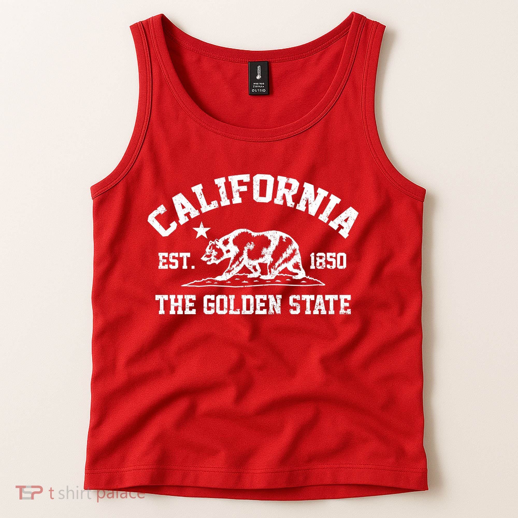 California The Golden State Est 1850 Tank Top