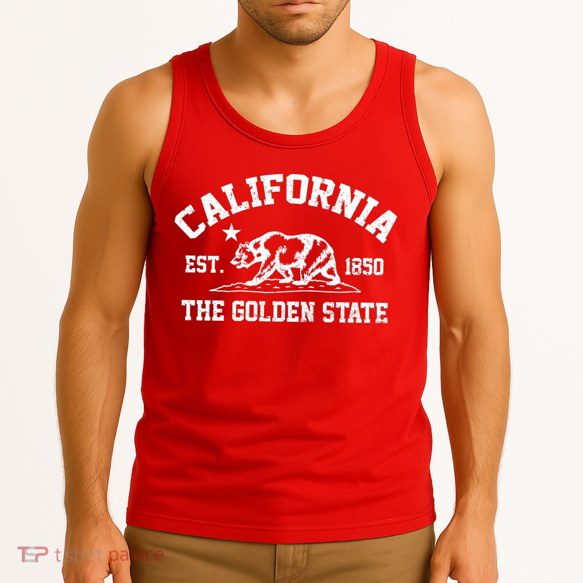 California The Golden State Est 1850 Tank Top