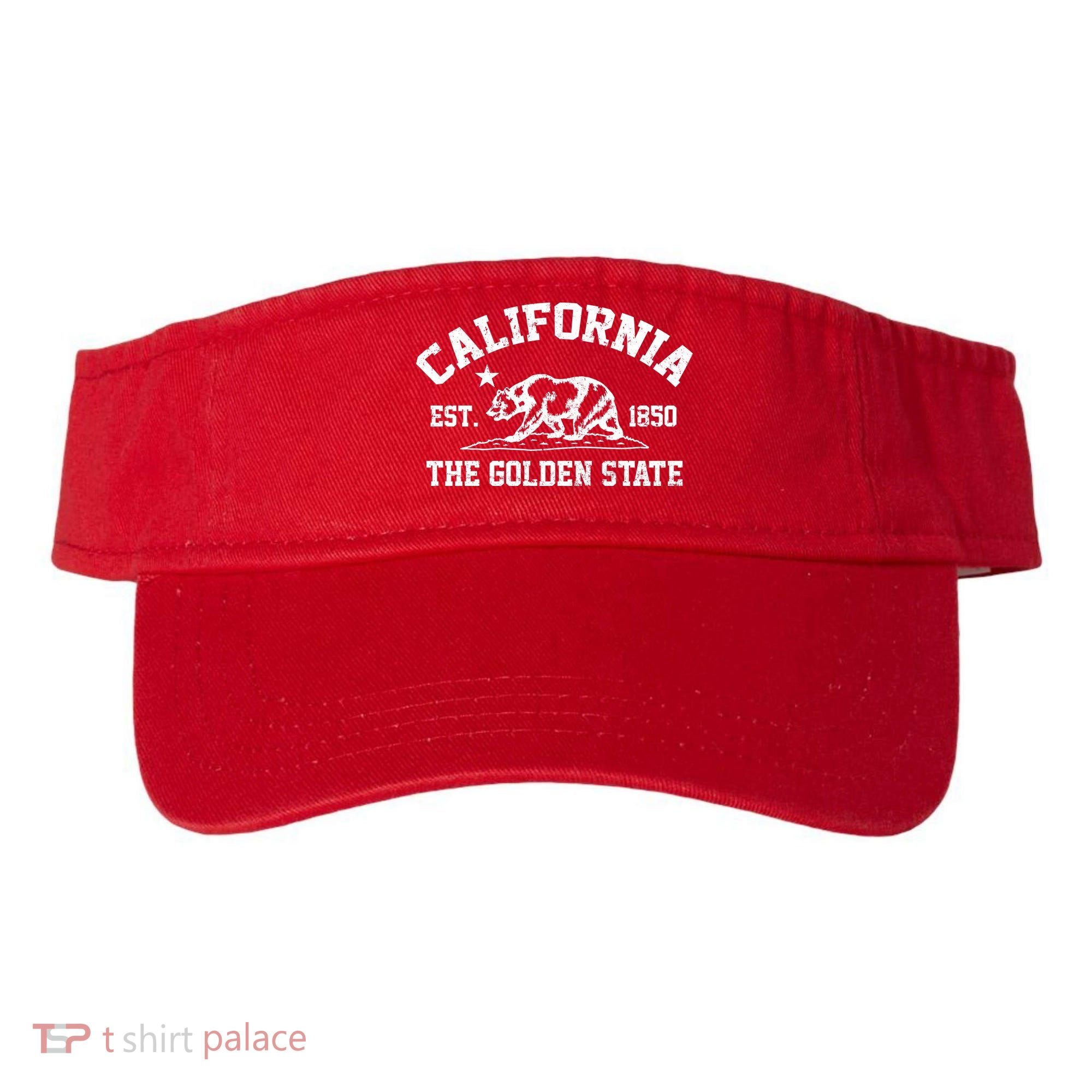 California The Golden State Est 1850 Visor