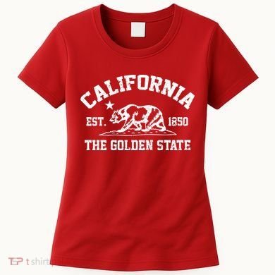 California The Golden State Est 1850 Women's T-Shirt