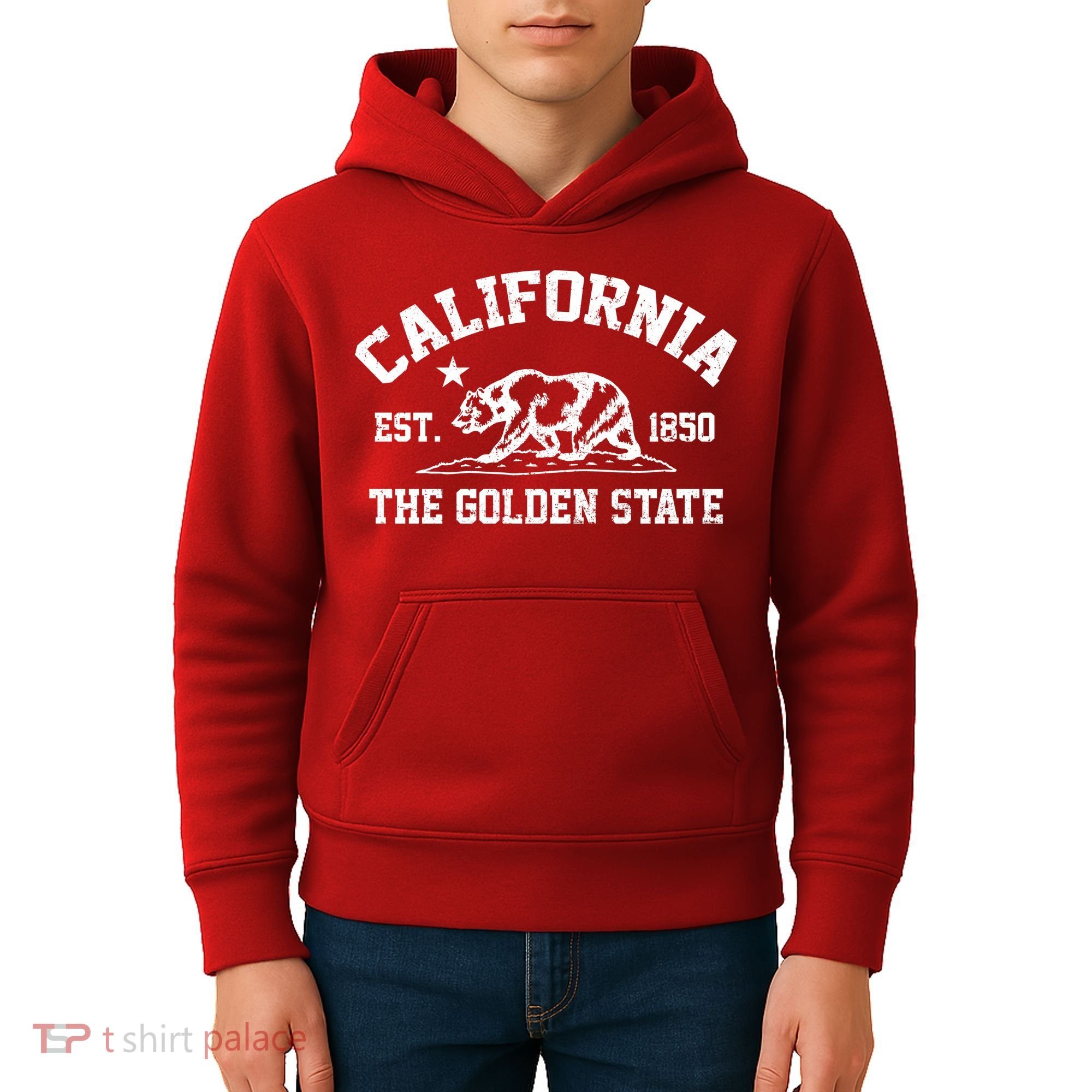 California The Golden State Est 1850 Kids Hoodie