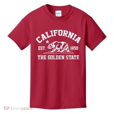 California The Golden State Est 1850 Kids T-Shirt