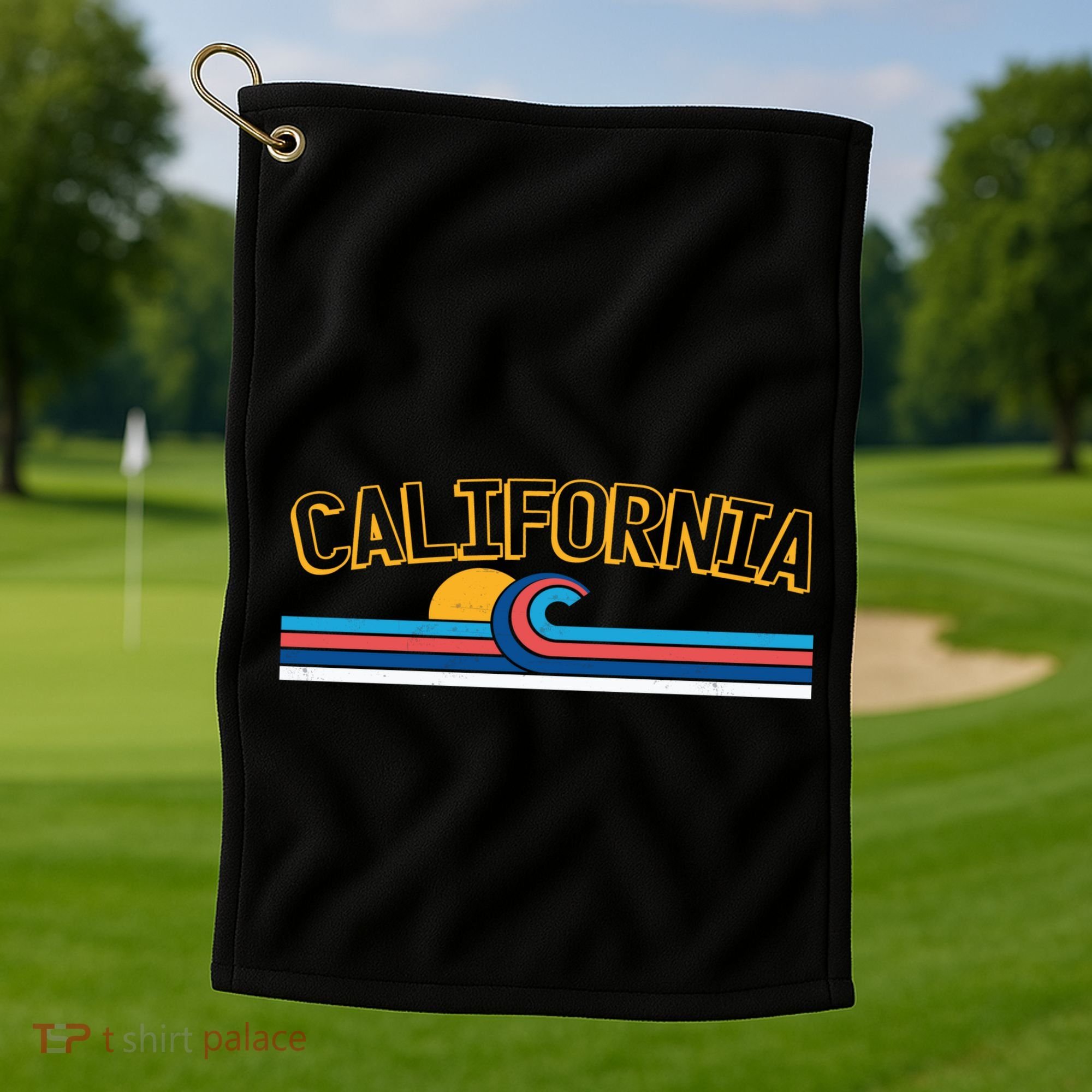 California Wave Golf Towel