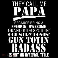Call Me Badass Papa Spoiling Grandkids Backpack thumb 2
