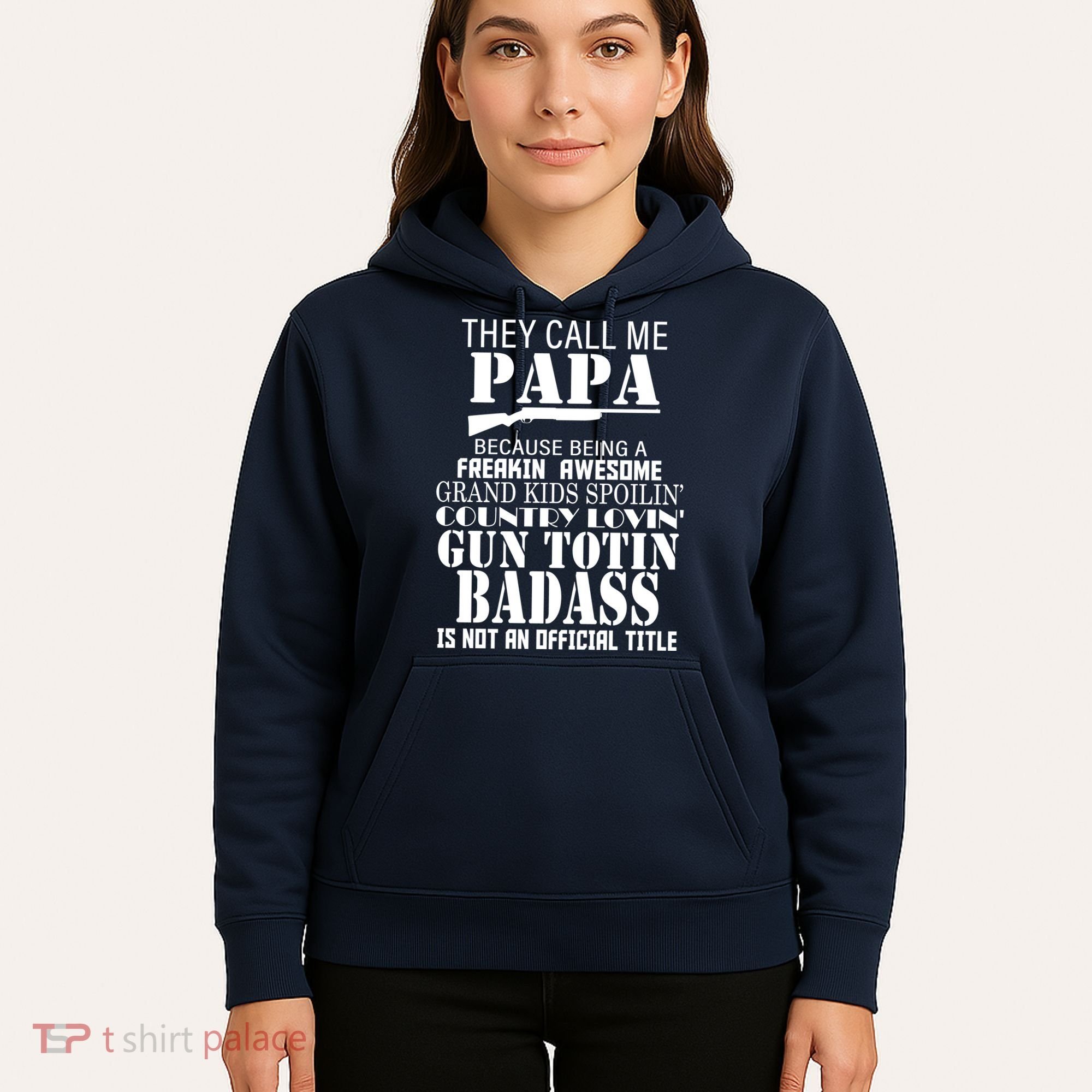 Call Me Badass Papa Spoiling Grandkids Hoodie