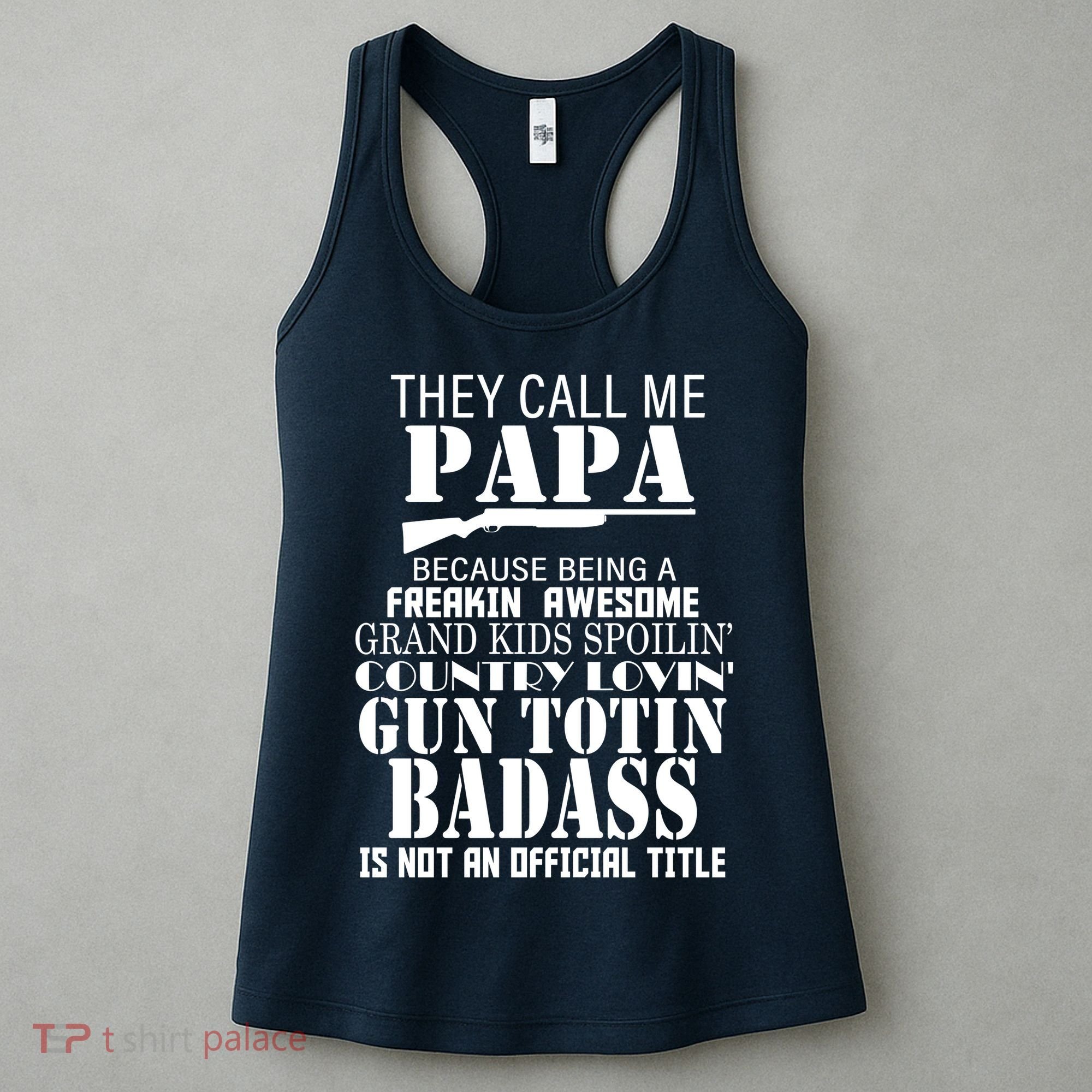 Call Me Badass Papa Spoiling Grandkids Women's Tank Top