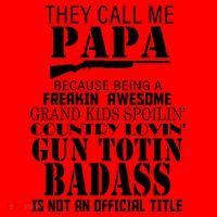 Call Me Badass Papa Spoiling Grandkids Santa Hat thumb 1