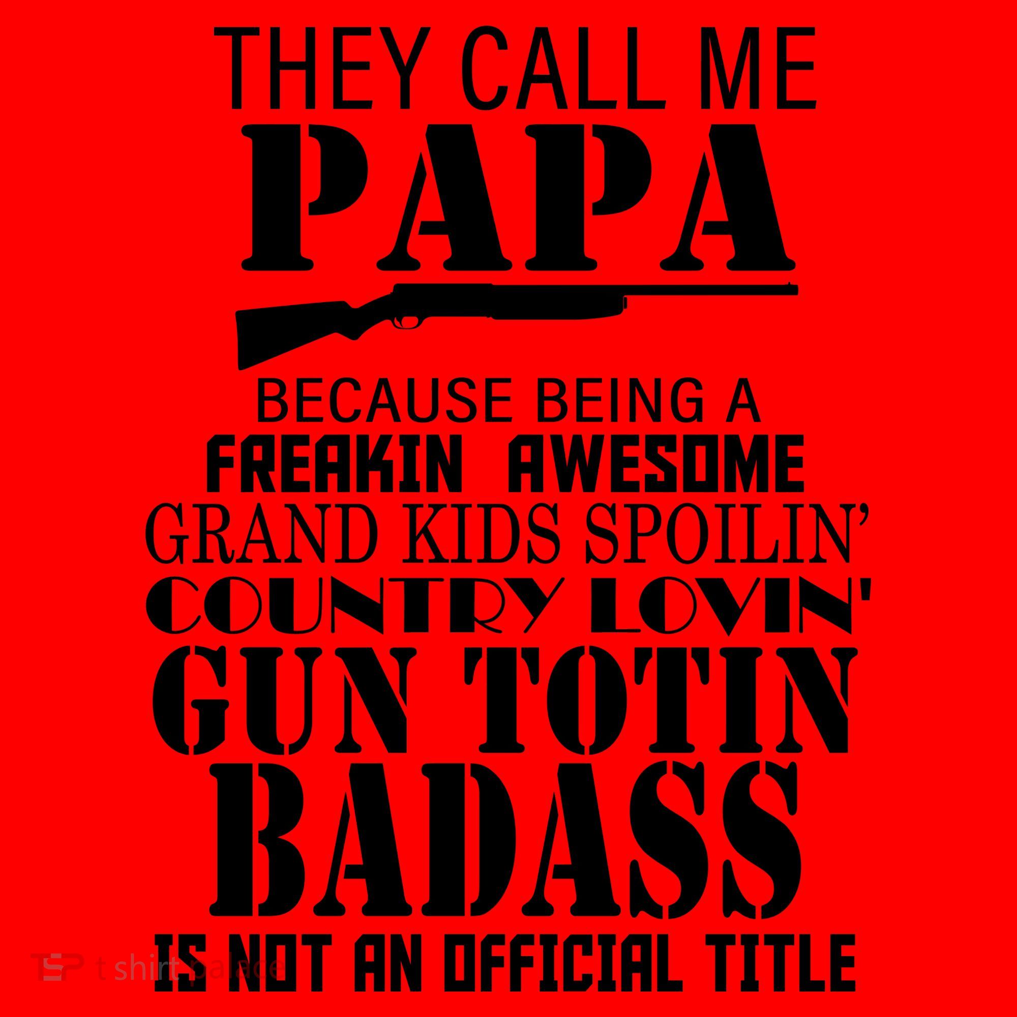 Call Me Badass Papa Spoiling Grandkids Santa Hat