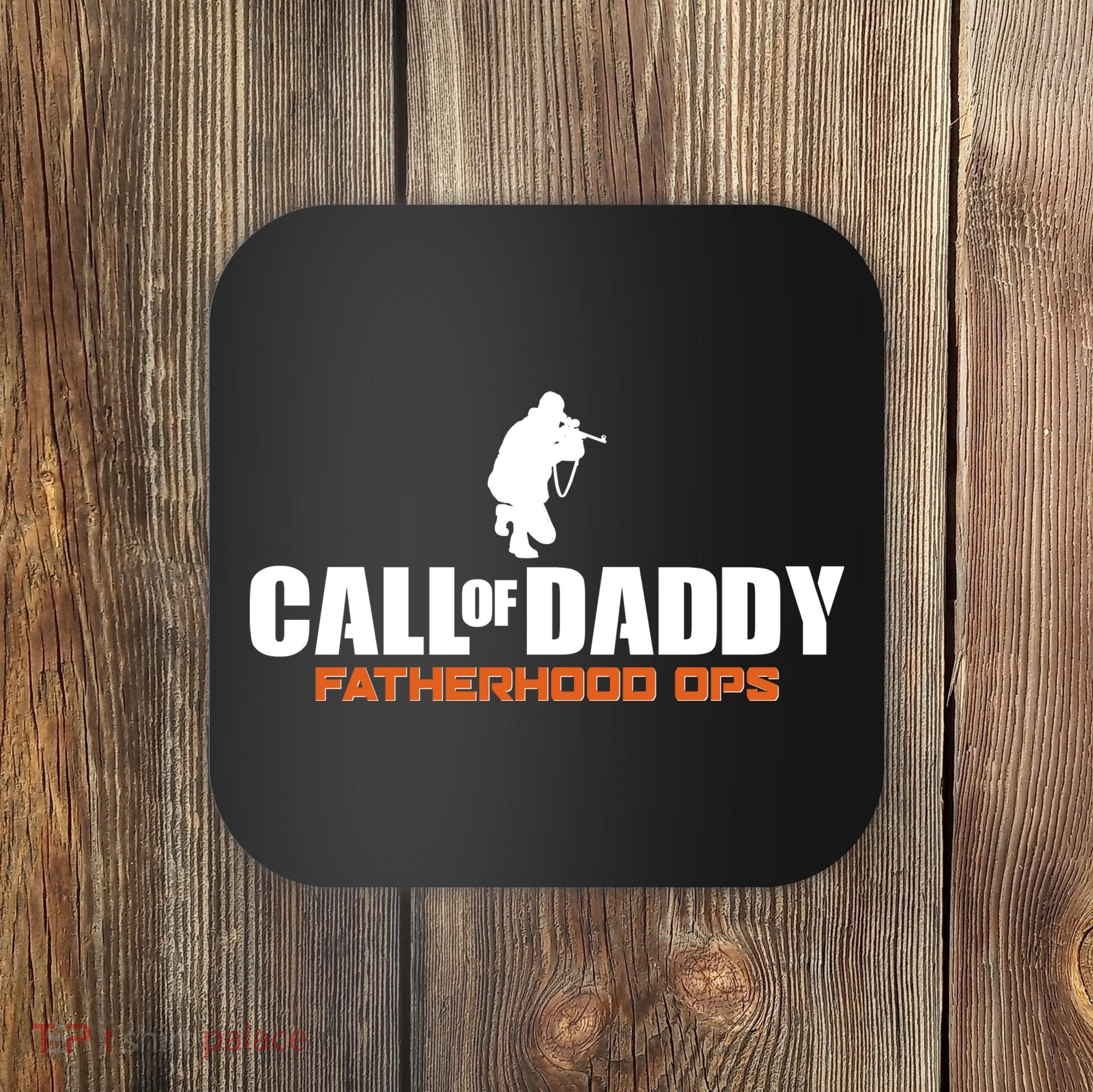 Call of Daddy Fatherhood OPS Gamer Dad Coaster