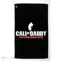 Call of Daddy Fatherhood OPS Gamer Dad Golf Towel thumb 0