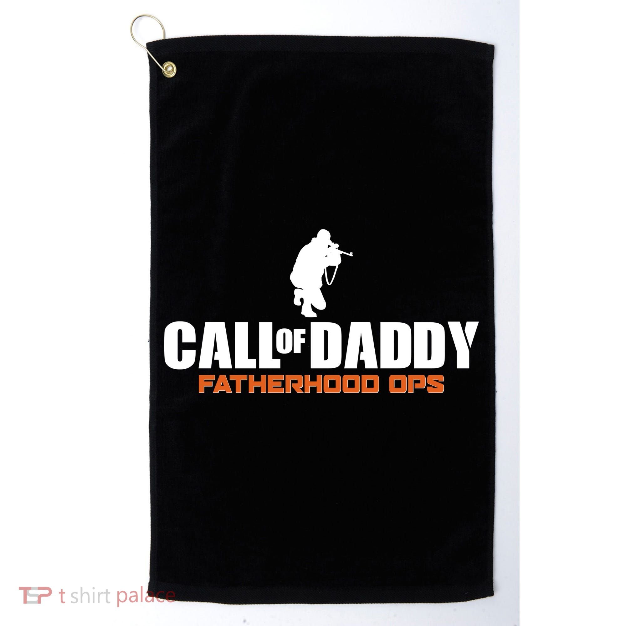 Call of Daddy Fatherhood OPS Gamer Dad Golf Towel