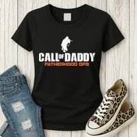 Call of Daddy Fatherhood OPS Gamer Dad Women's T-Shirt thumb 3