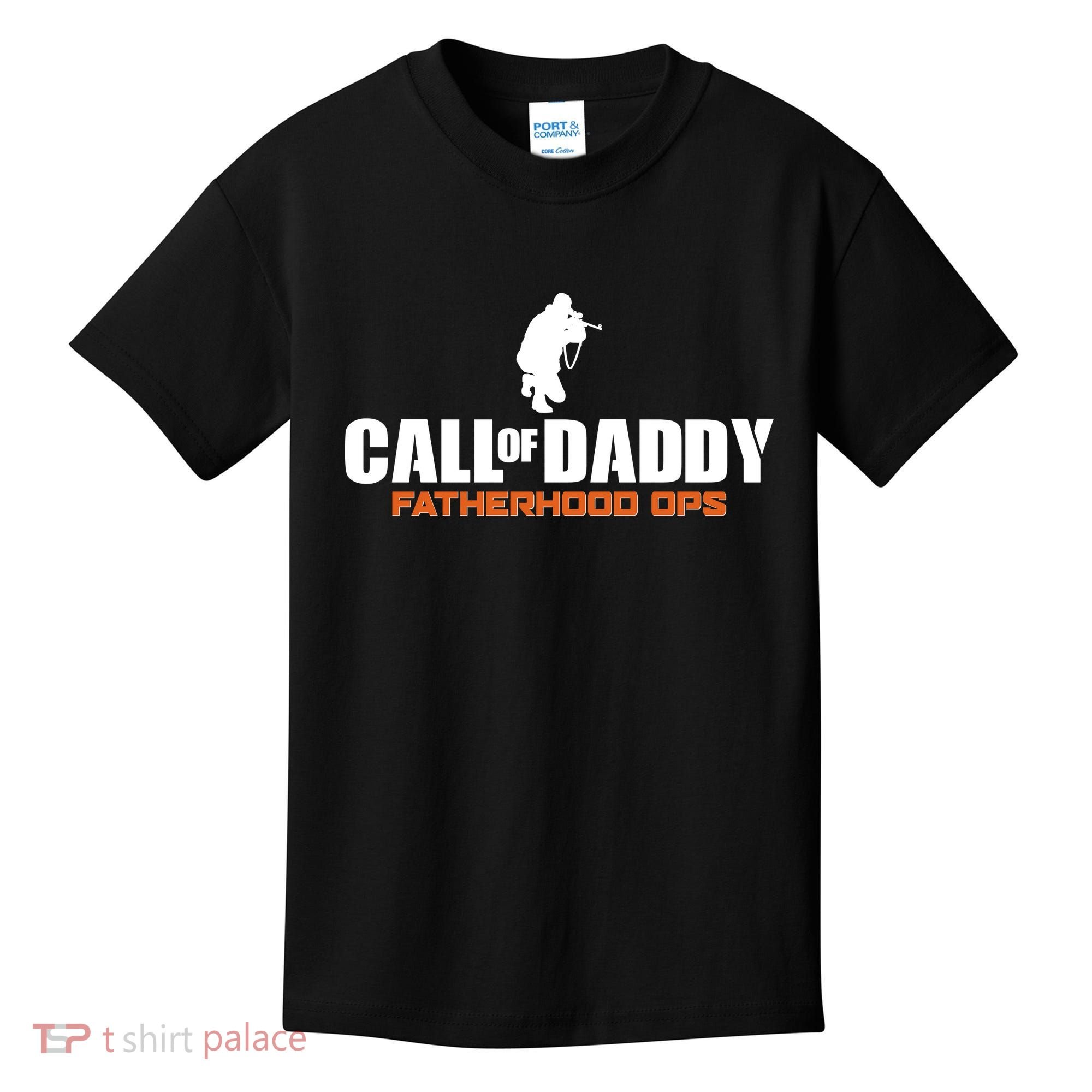 Call of Daddy Fatherhood OPS Gamer Dad Kids T-Shirt