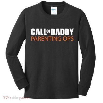 Call of Daddy Parenting Ops Kids Long Sleeve Shirt