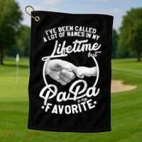 Called Many Names But PaPa Is My Favorite Golf Towel thumb 1