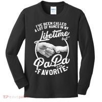 Called Many Names But PaPa Is My Favorite Kids Long Sleeve Shirt thumb 0