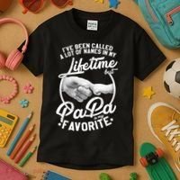 Called Many Names But PaPa Is My Favorite Kids T-Shirt thumb 3