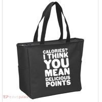 Calories? I Think You Mean Delicious Points Tote Bag thumb 2