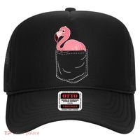 Cute Adorable Mini Flamingo in Pocket Hat thumb 0