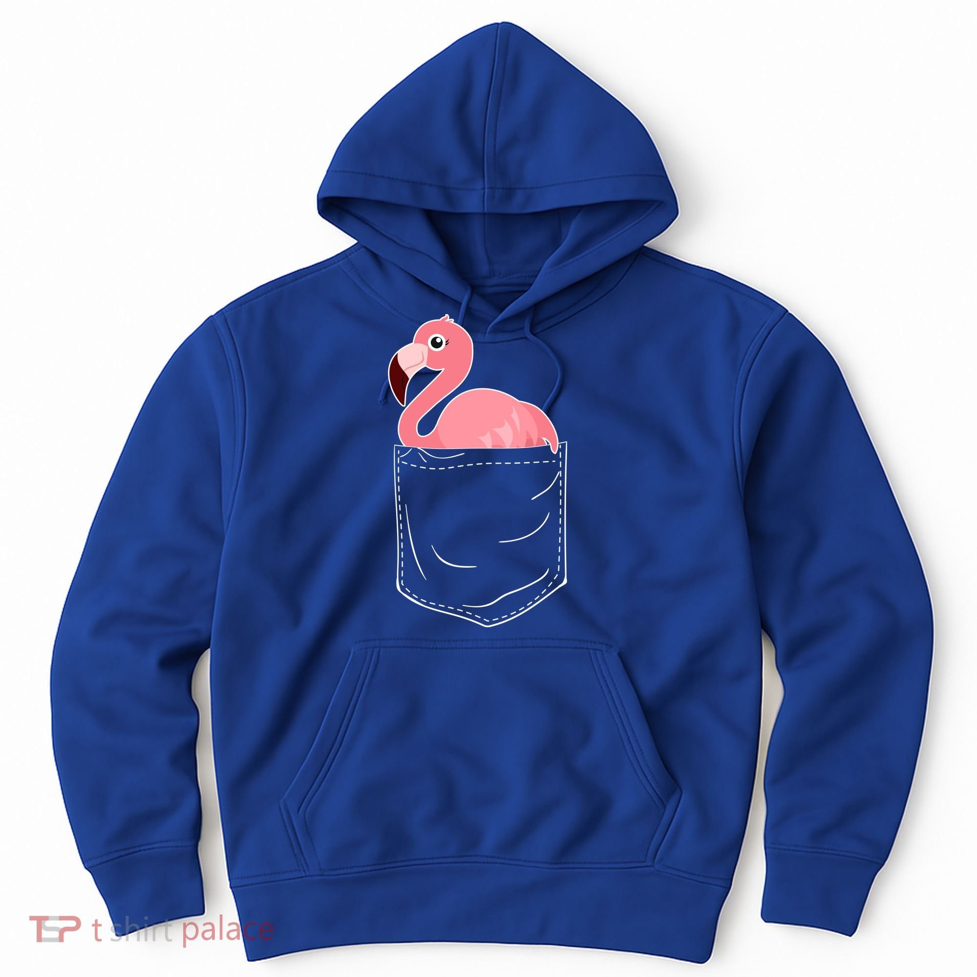 Cute Adorable Mini Flamingo in Pocket Hoodie