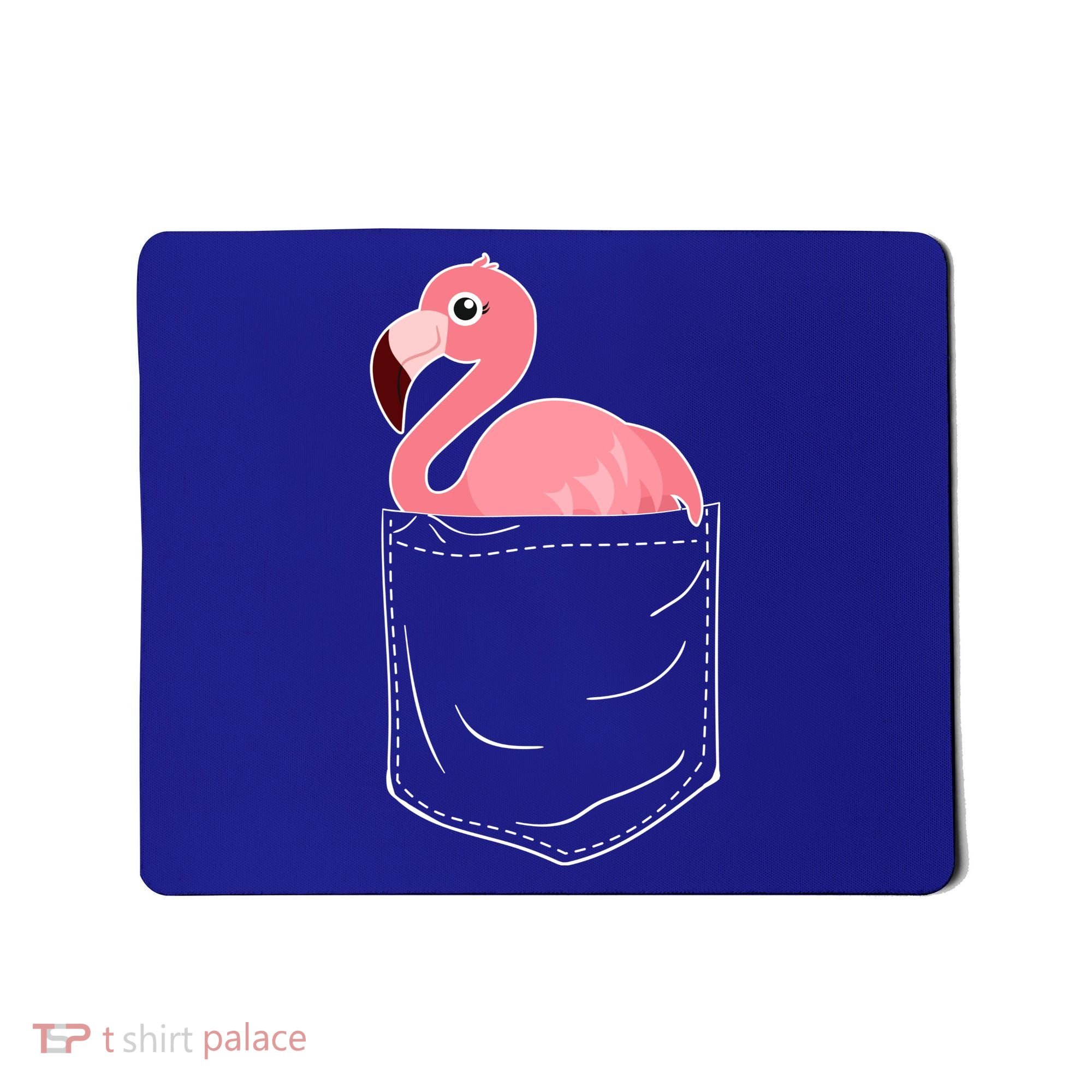 Cute Adorable Mini Flamingo in Pocket Mousepad