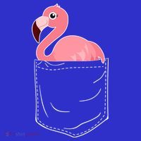 Cute Adorable Mini Flamingo in Pocket Mousepad thumb 1