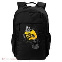 Come At Me Bro Manatee With Yellow Top Backpack thumb 0