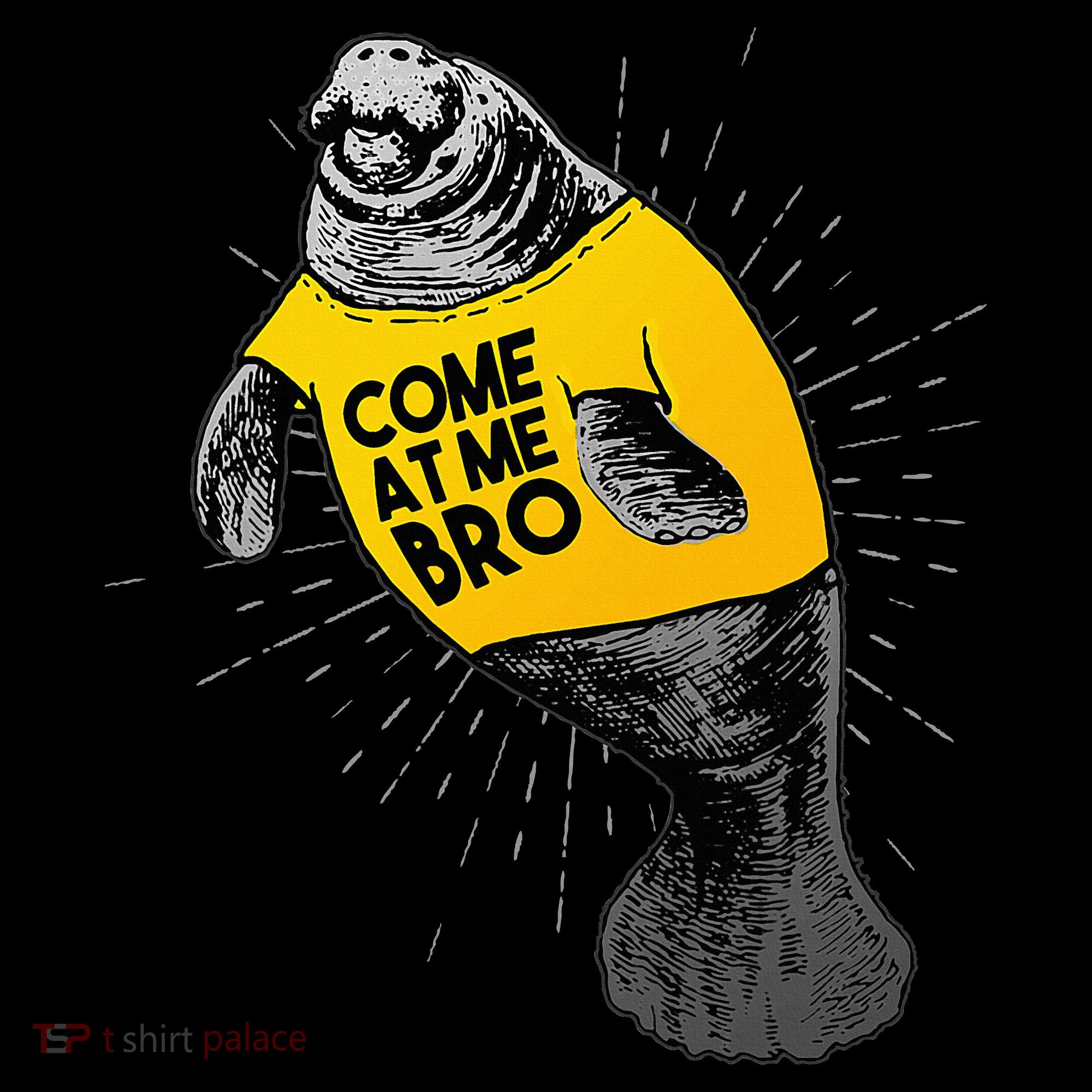 Come At Me Bro Manatee With Yellow Top Women's Hoodie