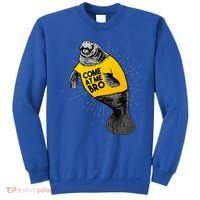 Come At Me Bro Manatee With Yellow Top Sweatshirt thumb 0