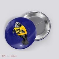 Come At Me Bro Manatee With Yellow Top Button thumb 0