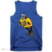 Come At Me Bro Manatee With Yellow Top Tank Top thumb 0