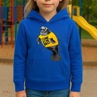 Come At Me Bro Manatee With Yellow Top Kids Hoodie thumb 3