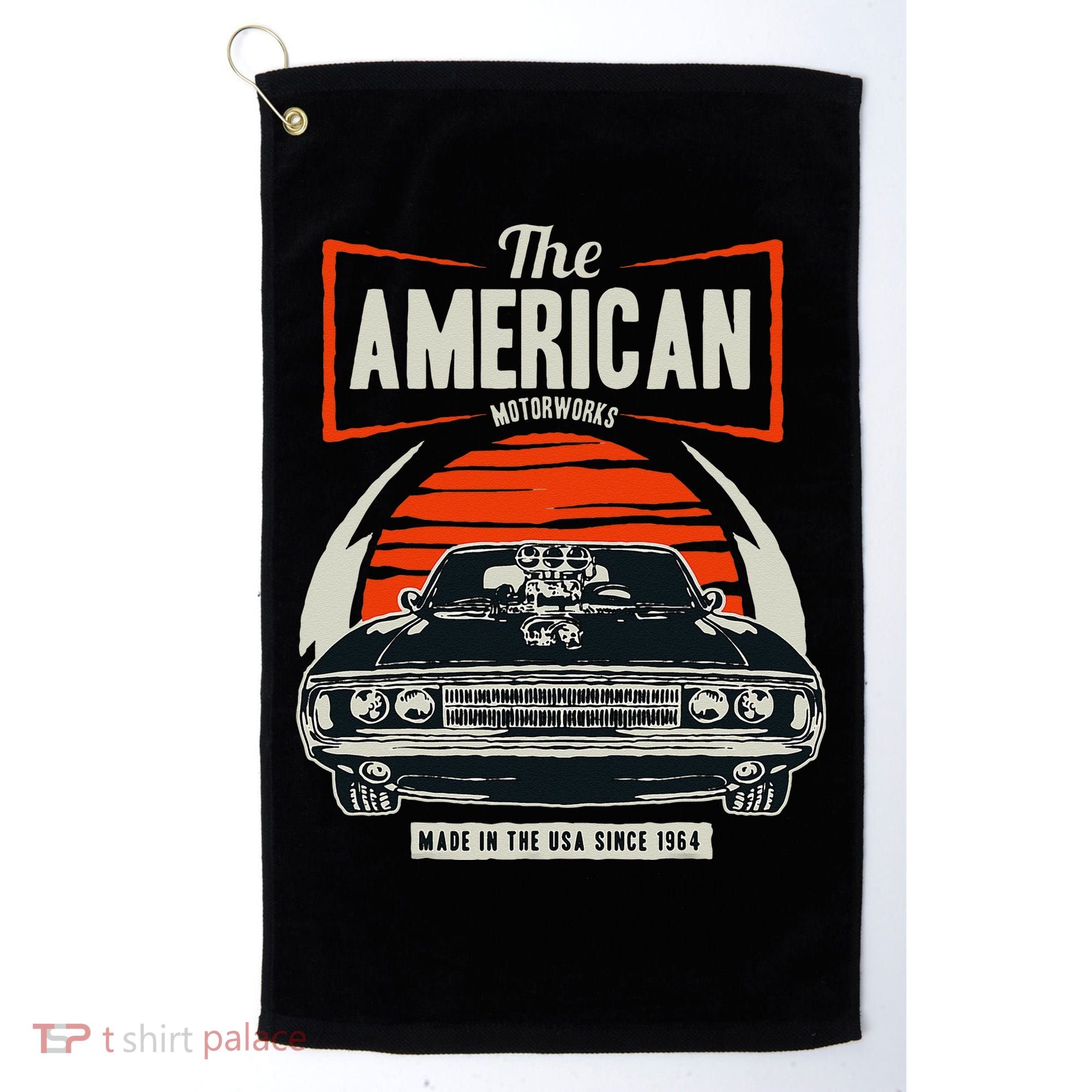 Classic American Muscle Cars Novelty Golf Towel