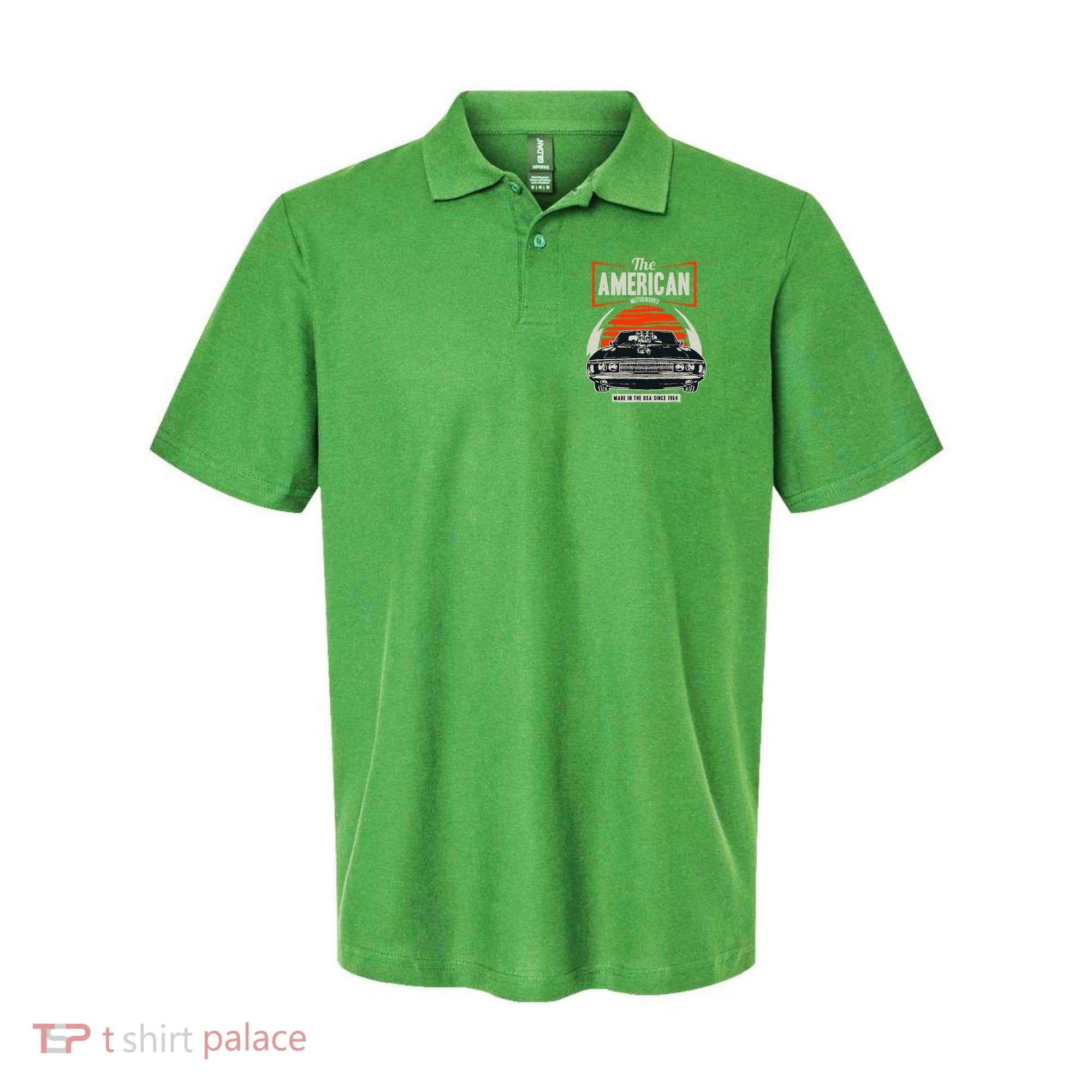 Classic American Muscle Cars Novelty Polo