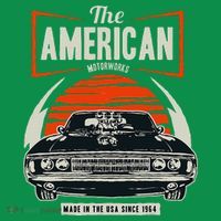 Classic American Muscle Cars Novelty Polo thumb 2