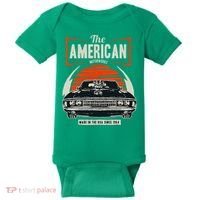 Classic American Muscle Cars Novelty Baby Bodysuit thumb 0