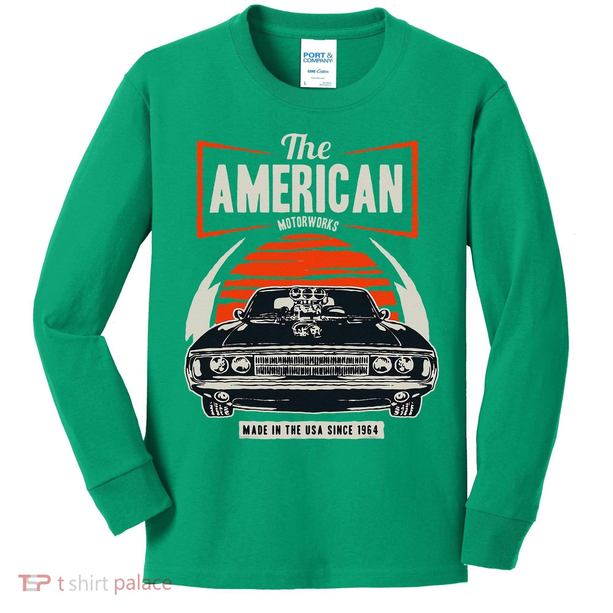 Classic American Muscle Cars Novelty Kids Long Sleeve Shirt