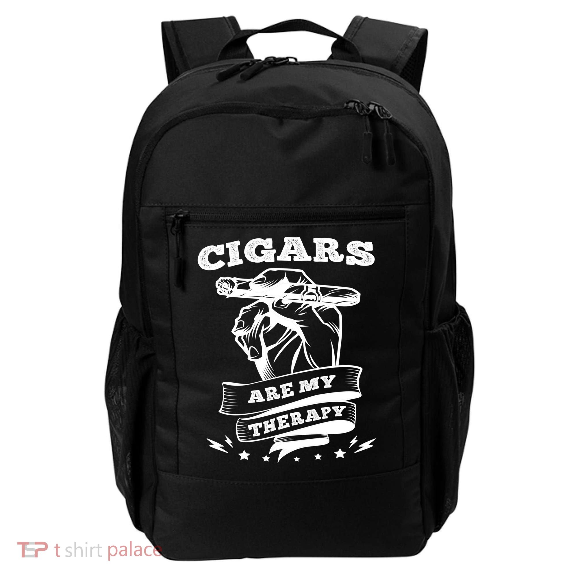Cigars Are My Therapy Cigars Smoker Smiking Cigar Gift Backpack
