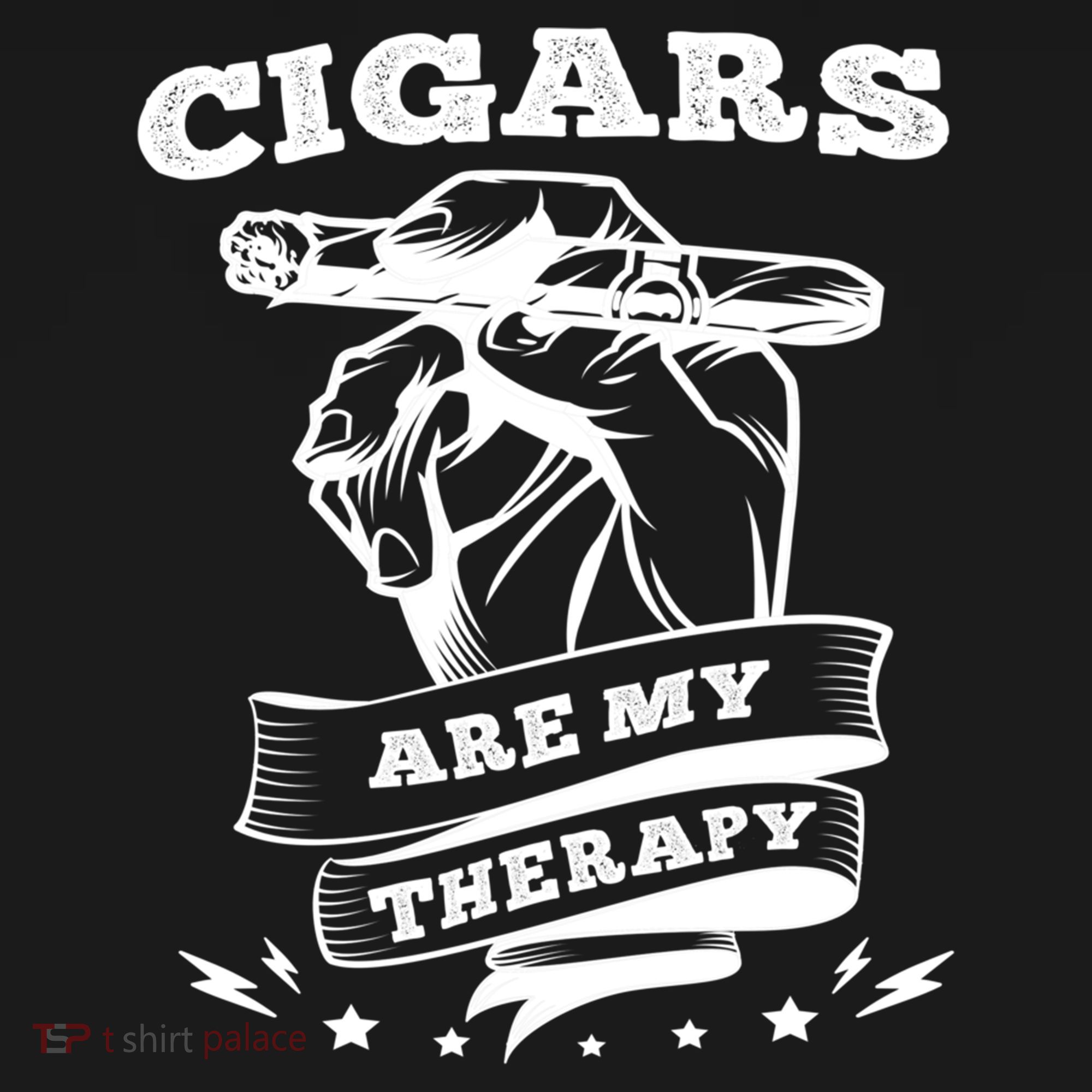 Cigars Are My Therapy Cigars Smoker Smiking Cigar Gift Women's Hoodie