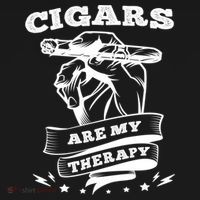 Cigars Are My Therapy Cigars Smoker Smiking Cigar Gift Ornament thumb 1