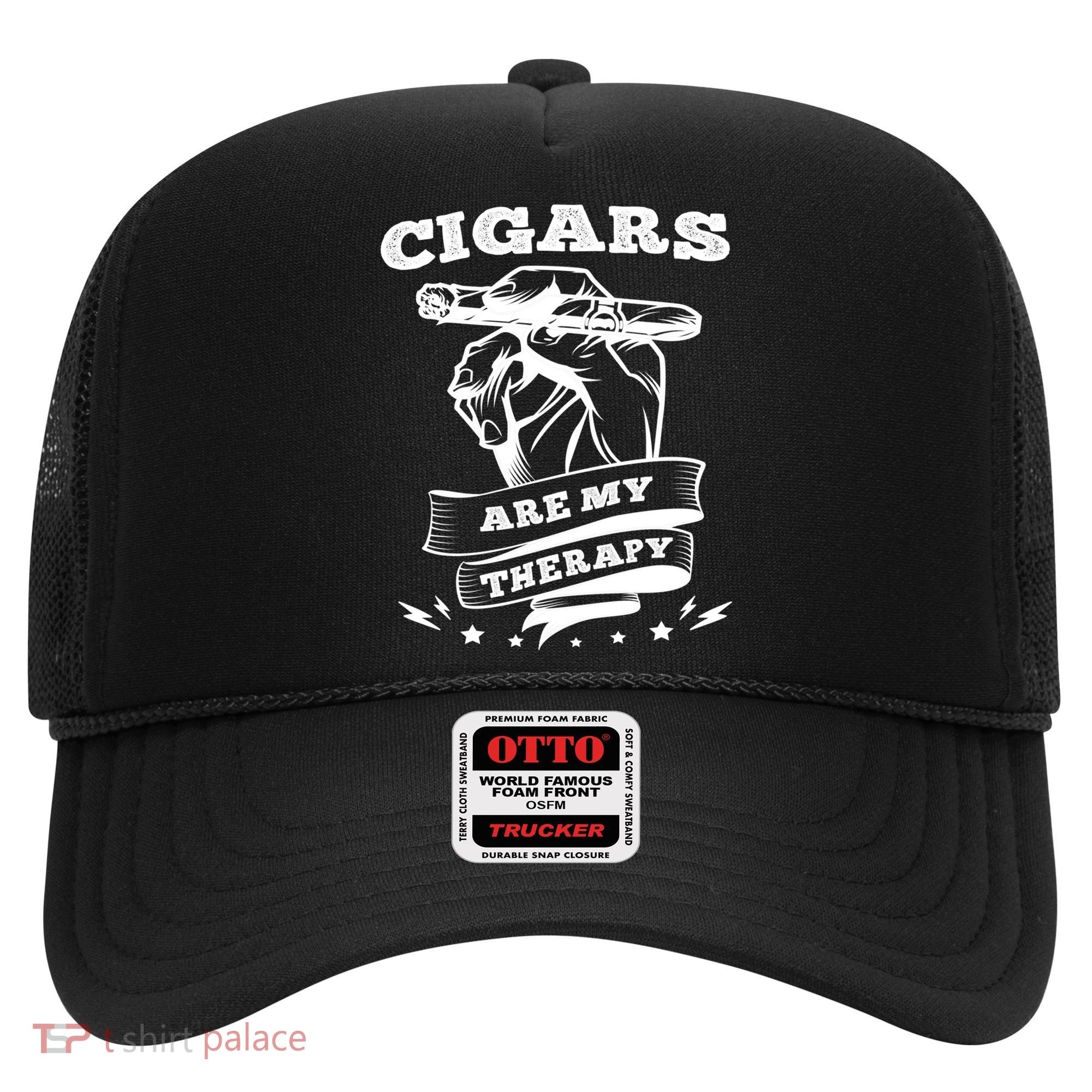Cigars Are My Therapy Cigars Smoker Smiking Cigar Gift Hat
