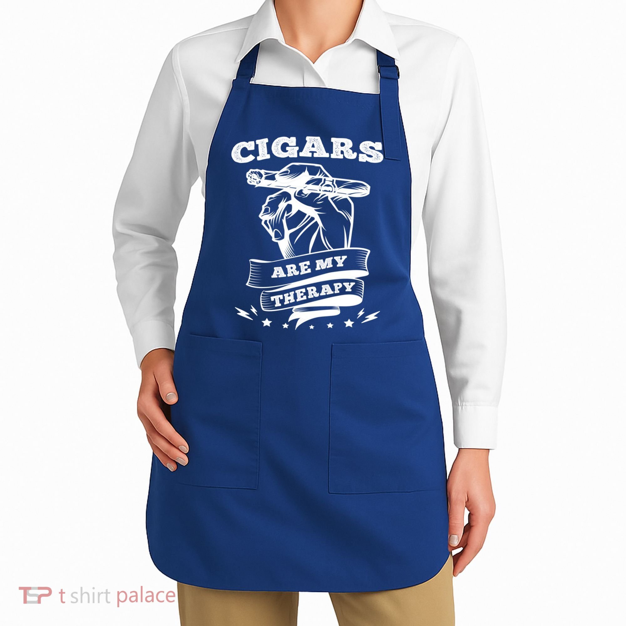 Cigars Are My Therapy Cigars Smoker Smiking Cigar Gift Apron