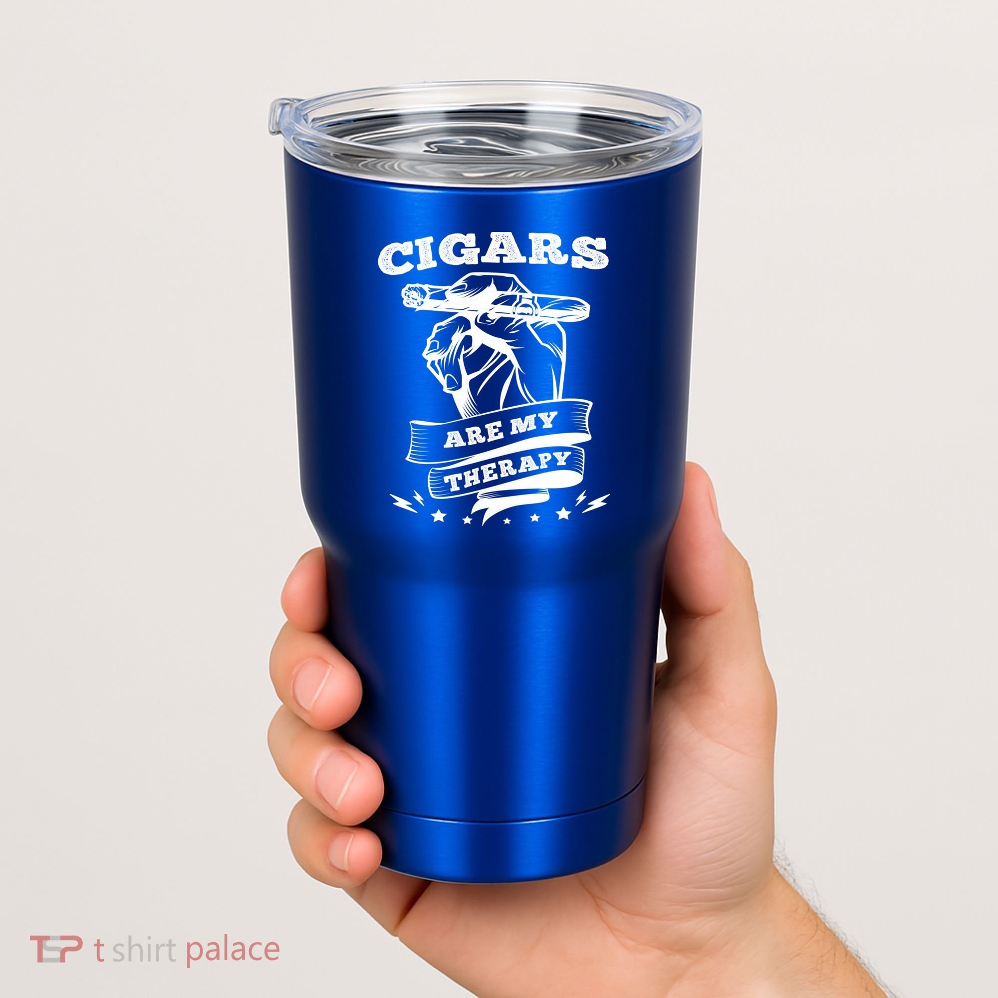 Cigars Are My Therapy Cigars Smoker Smiking Cigar Gift Tumbler