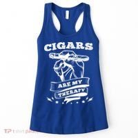 Cigars Are My Therapy Cigars Smoker Smiking Cigar Gift Women's Tank Top thumb 0