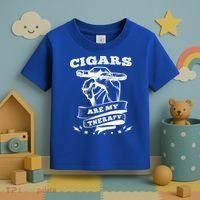 Cigars Are My Therapy Cigars Smoker Smiking Cigar Gift Toddler T-Shirt thumb 3