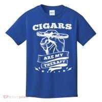 Cigars Are My Therapy Cigars Smoker Smiking Cigar Gift Kids T-Shirt thumb 0